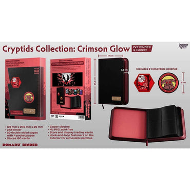 GATHERERS' TAVERN: CRYPTIDS COLLECTION: 4-POCKET BINDER: CRIMSON GLOW