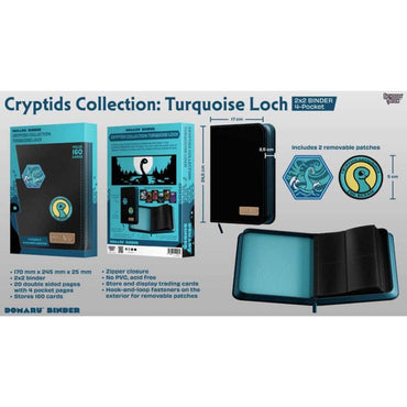 GATHERERS' TAVERN: CRYPTIDS COLLECTION: 4-POCKET BINDER: TURQUOISE LOCH