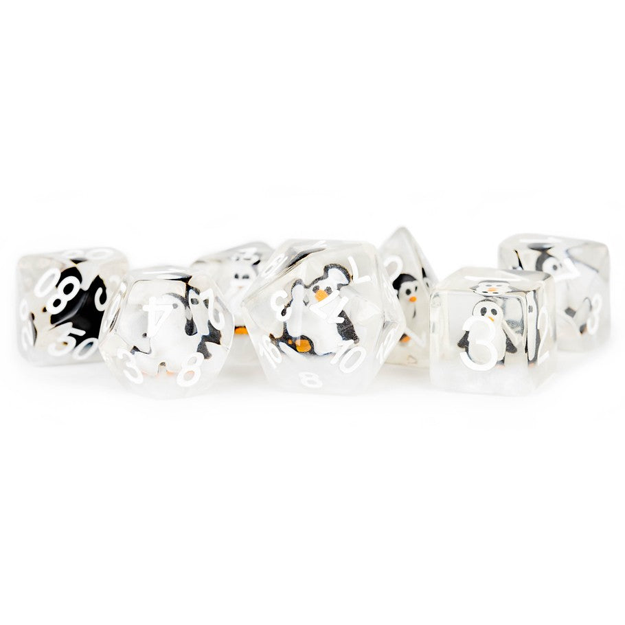 7 Count Dice Acrylic Set: 16MM Penguin