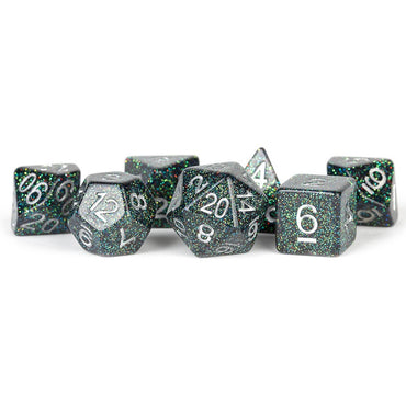 7 Count Dice Acrylic Set: 16MM Astro Mica