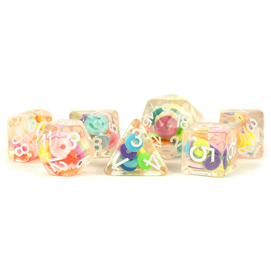 7 Count Dice Acrylic Set: 16MM Critical Loops