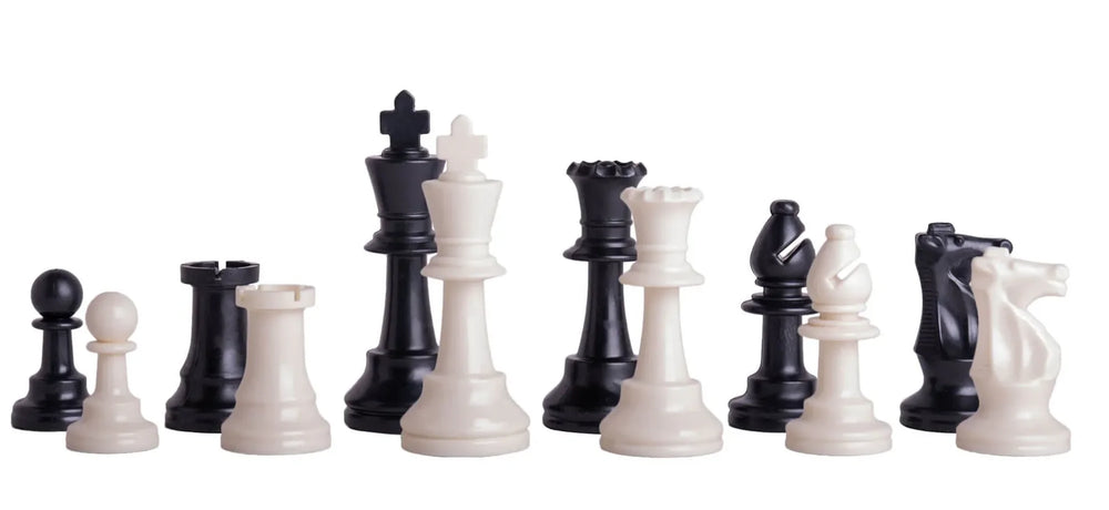 Single Weighted Regulation Plastic Chess Pieces - 3.75" King