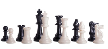 Single Weighted Regulation Plastic Chess Pieces - 3.75" King