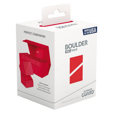 Deck Box: Boulder: Solid: 100+: Red