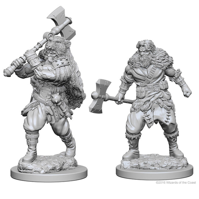 D&D: Nolzur's Marvelous Minis: Human Male Barbarian W1 (Unpainted)