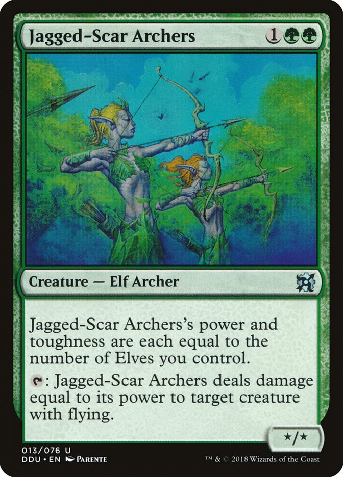 Jagged-Scar Archers [Duel Decks: Elves vs. Inventors] | All About Games
