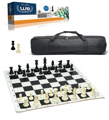 Tournament Chess Set with Royal Blue Bag