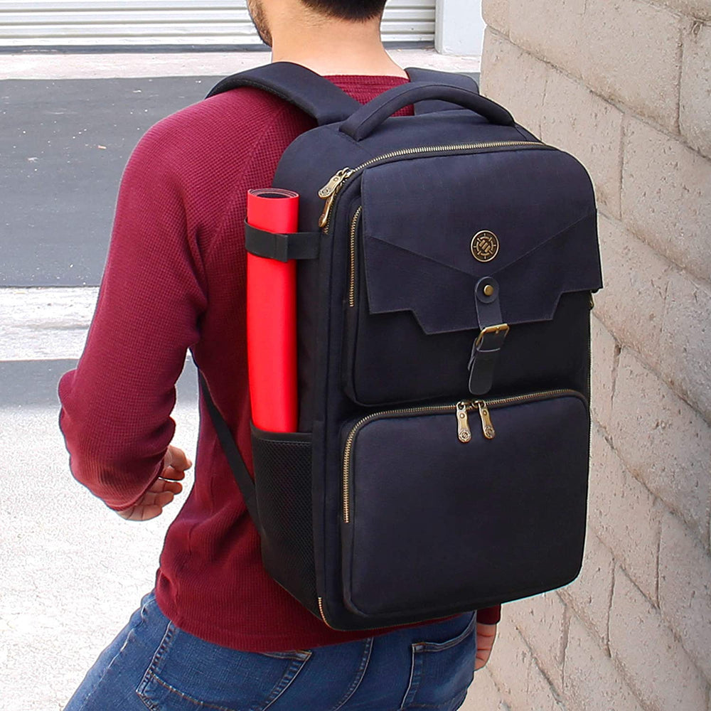 ENHANCE Card Storage Backpack- Game Holder Black