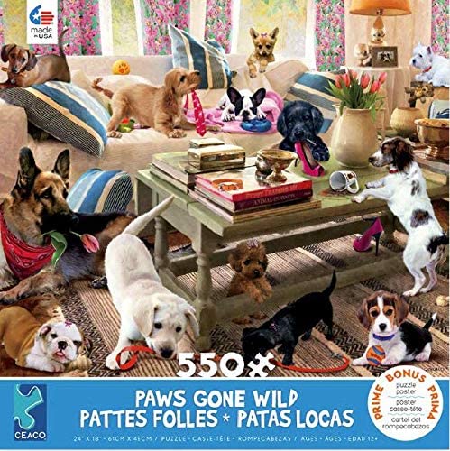 Paws Gone Wild - 550pc Jigsaw Puzzle by Ceaco