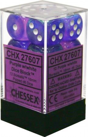 Borealis Purple/White 16mm 12d6  CHX27607