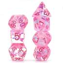Pink Dreamlike RPG Dice Set