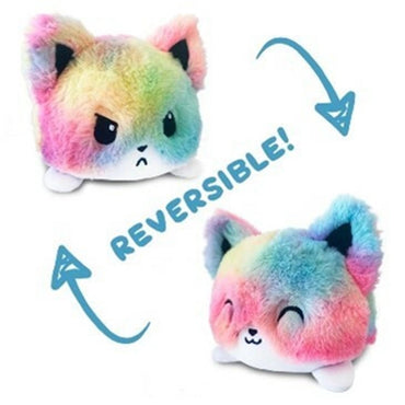 Plushie Fox Tye Dye Rainbow