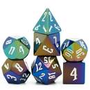 Jumbo Metallic Dice Set with Silver Font