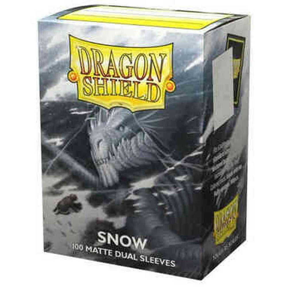 DRAGON SHIELD: SNOW - MATTE DUAL CARD SLEEVES (100CT)