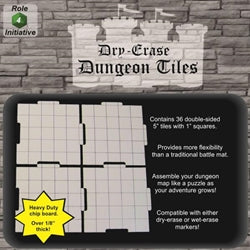 Dry Erase Dungeon Tiles: 5'' Interlocking (36)