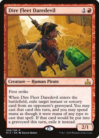 Dire Fleet Daredevil [Rivals of Ixalan] | All About Games