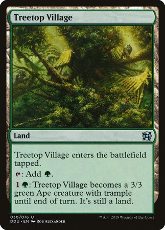 Treetop Village [Duel Decks: Elves vs. Inventors] | All About Games