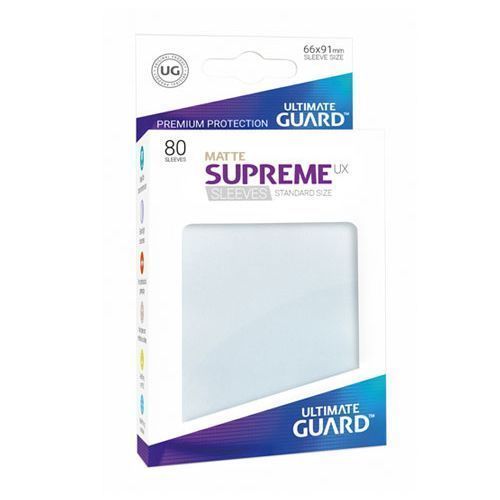 Supreme UX Standard Size Card Sleeves - MATTE - FROSTED