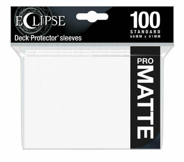 Eclipse Matte Standard Sleeves: Artic White (100ct)