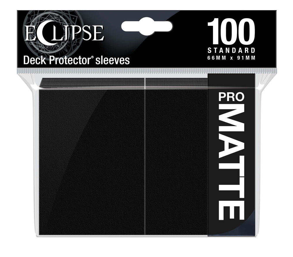 Eclipse Matte Standard Sleeves: Jet Black (100ct)