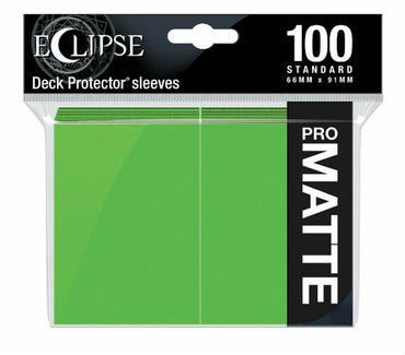 Eclipse Matte Standard Sleeves: Lime Green (100ct)
