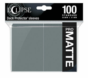 Eclipse Matte Standard Sleeves: Smoke Grey (100ct)