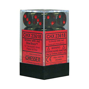 Translucent: 16mm D6 Smoke/Red (12) CHX23618