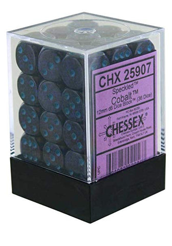 Cobalt 12mm D6 Dice Block (36) CHX25907