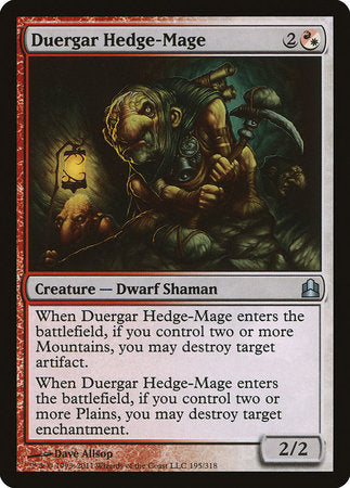 Duergar Hedge-Mage [Commander 2011] | All About Games