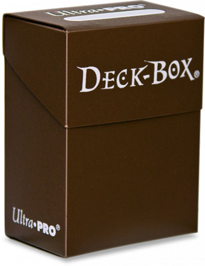 ULTRA PRO: SOLID DECK BOX - BROWN