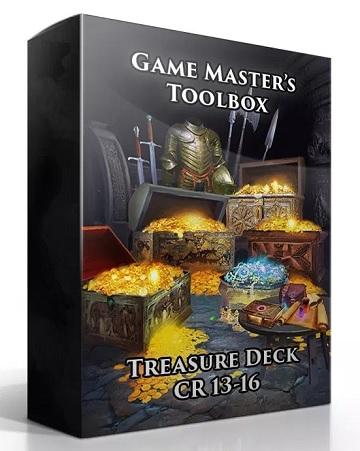 Game Master's Toolbox: Treasure Deck CR 13-16 (5E D&D Compatible) | All About Games