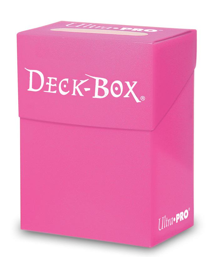 ULTRA PRO: SOLID DECK BOX - BRIGHT PINK