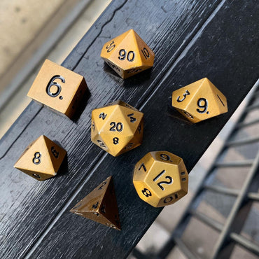 Dragon's Gold  7 Piece Metal Dice Set