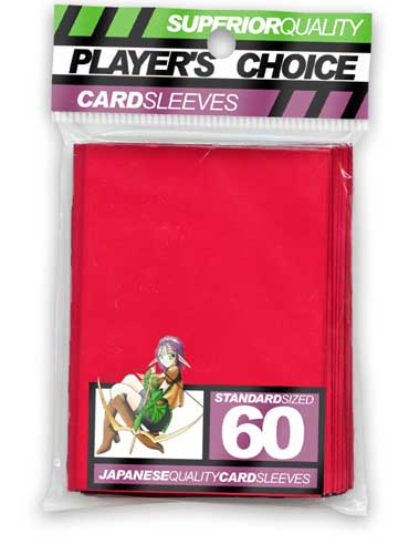 Player's Choice Sleeves Red 60-Count