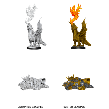 Monster: Wyrmling, Gold Dragon  & Small Treasure Pile