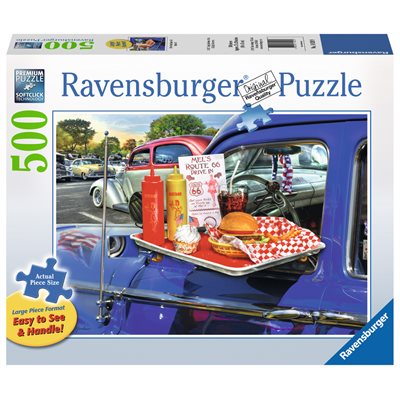 Drive-thru Route 66 (Ravensburger Puzzle 500Pc) | All About Games