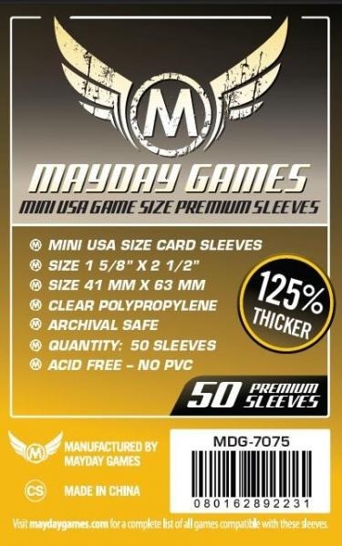 Dark Yellow Label: Premium Mini USA Sleeves