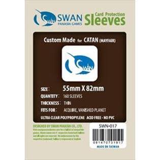 55mm x 82mm Swan Sleeves