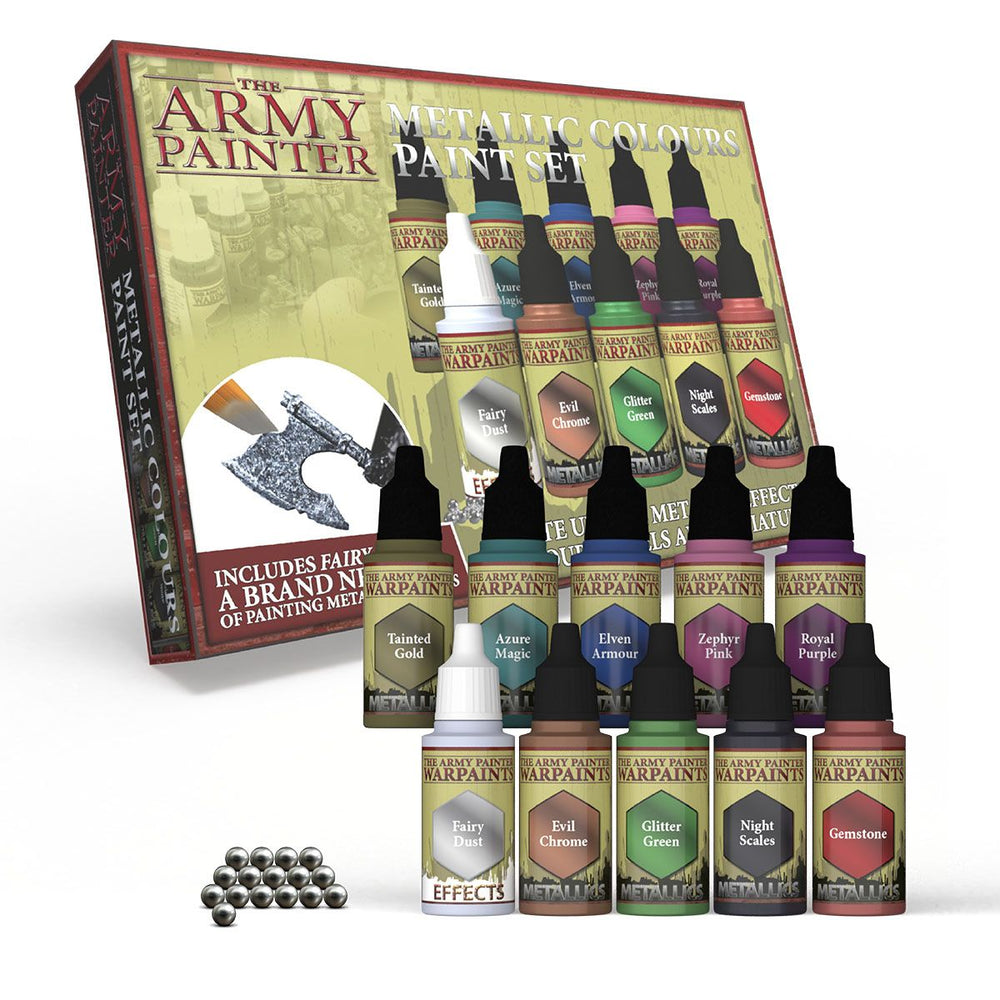 WARPAINTS METALLICS: METALLIC COLOURS PAINT SET