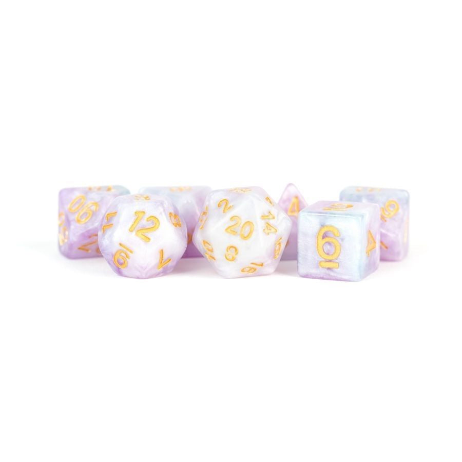 7 COUNT DICE POLY SET: LAVENDER