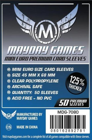 Dark Blue Label: Premium Mini Euro Card Sleeves