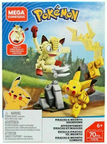 Mega Construx Pikachu Vs Meowth