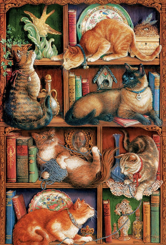 Feline Bookcase 2000pc