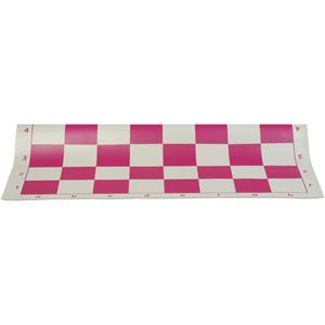 Tournament Roll Up Chess Board â€“ Vinyl with Pink Squares