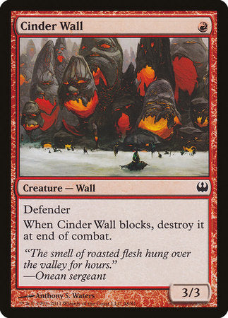 Cinder Wall [Duel Decks: Knights vs. Dragons] | All About Games