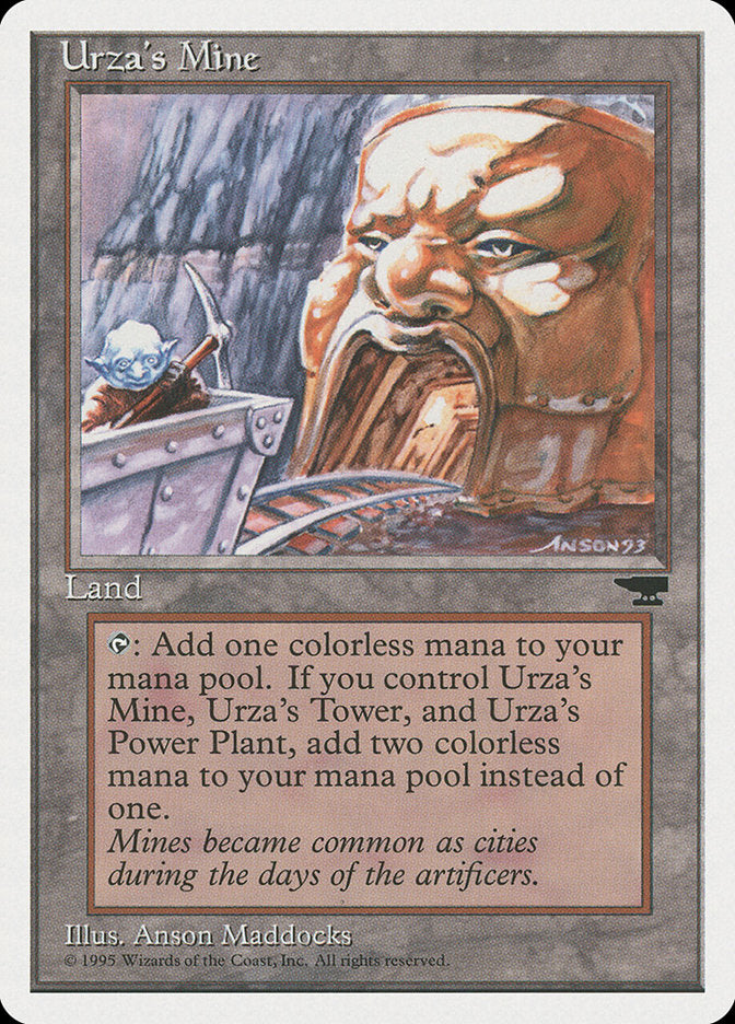 Urza's Mine (Mine Cart Entering Mouth) [Chronicles] | All About Games