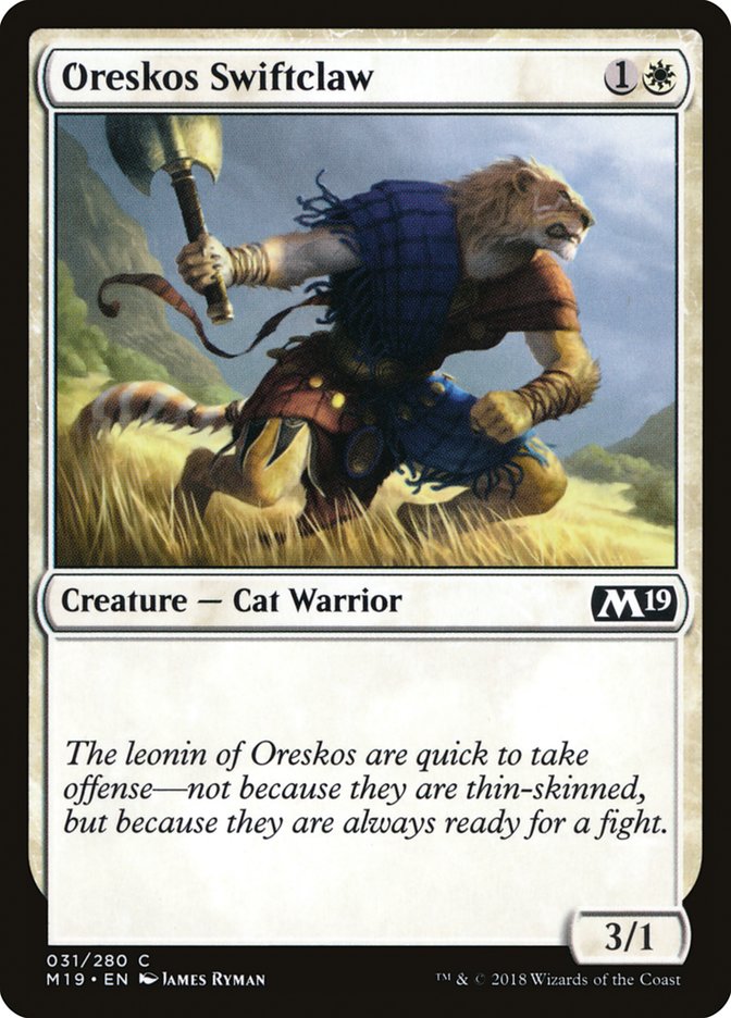 Oreskos Swiftclaw [Core Set 2019] | All About Games