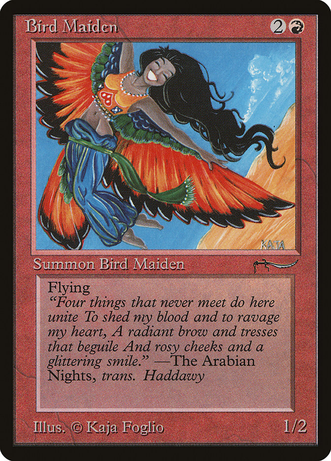 Bird Maiden (Light Mana Cost) [Arabian Nights] | All About Games