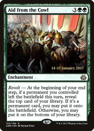 Aid from the Cowl [Aether Revolt Promos] | All About Games