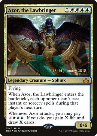 Azor, the Lawbringer [Rivals of Ixalan Promos] | All About Games